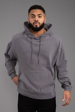 Pánské Svrchní Oblečení YoungLA Cloud Hoodies Šedé | 609382ZIP