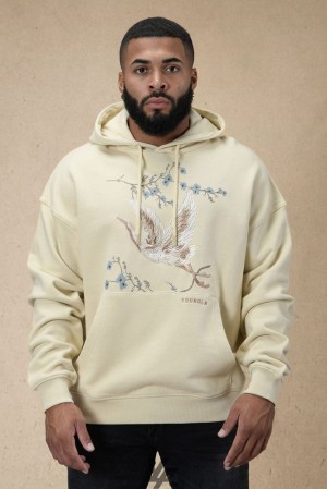 Pánské Svrchní Oblečení YoungLA Dreamer Hoodies Krém | 520984DMG