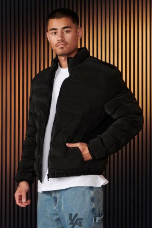 Pánské Svrchní Oblečení YoungLA Everyday Puffers Černé | 150394GXZ