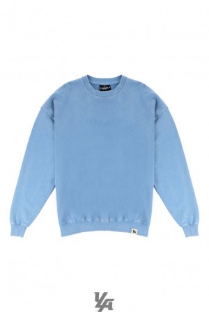 Pánské Svrchní Oblečení YoungLA Gin N Juice Oversized Crewnecks Blankyt Blankyt Světle Modré | 693541XNM