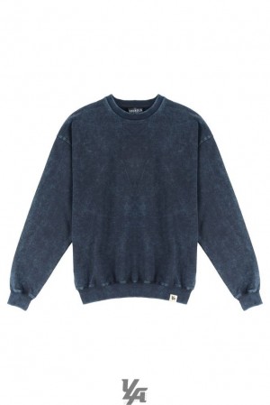 Pánské Svrchní Oblečení YoungLA Gin N Juice Oversized Crewnecks Tmavě Blankyt Blankyt Světle Modré | 720538FER