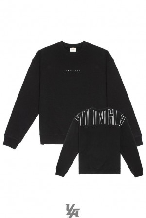 Pánské Svrchní Oblečení YoungLA Got Yo Back Crewnecks Černé | 059428MAP