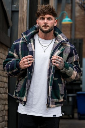 Pánské Svrchní Oblečení YoungLA Kingpin Jackets Zelene | 798365QKT