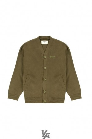 Pánské Svrchní Oblečení YoungLA Lah Cardigans Olivy Zelené | 317206ZMO