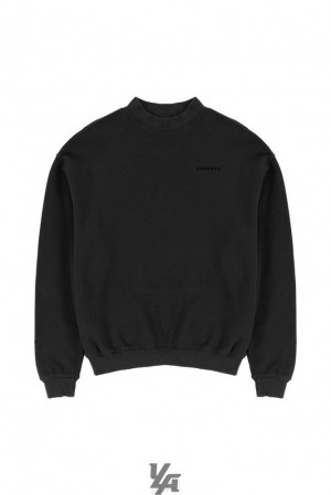 Pánské Svrchní Oblečení YoungLA Monarch Mock-neck Sweater Černé Blankyt Světle Modré | 560491JWY