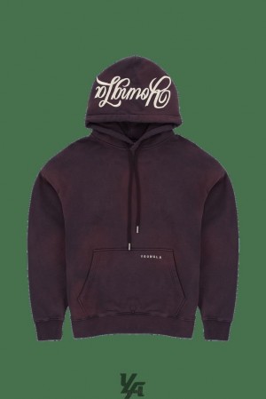 Pánské Svrchní Oblečení YoungLA Phantom Hoodies Fialové Blankyt Světle Modré | 609741OHU