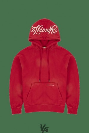Pánské Svrchní Oblečení YoungLA Phantom Hoodies Červené Blankyt Světle Modré | 476150EHQ