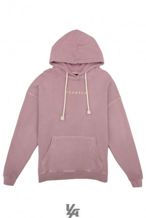 Pánské Svrchní Oblečení YoungLA Skyline Hoodies Levandule Blankyt Světle Modré | 617089UCH