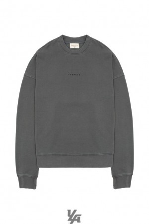 Pánské Svrchní Oblečení YoungLA Super Size Crewnecks Šedé Blankyt Světle Modré | 128643MTE