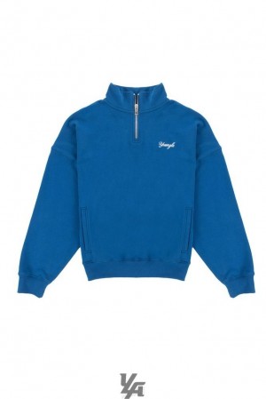 Pánské Svrchní Oblečení YoungLA Supersized G Quarter Zip Královská Modrá Blankyt | 264385NOI