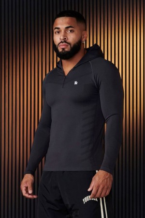 Pánské Svrchní Oblečení YoungLA Supervillain Compression Hoodies Šedé | 356048ZUA