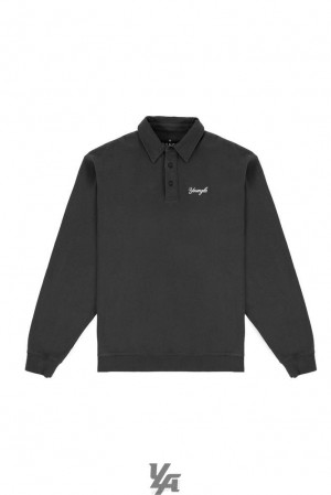 Pánské Svrchní Oblečení YoungLA The Modern Polo Černé | 531072BFK