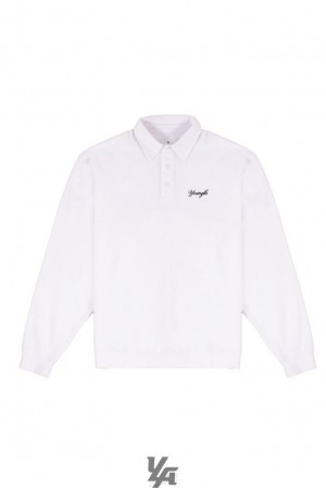 Pánské Svrchní Oblečení YoungLA The Modern Polo Bílé | 738194CRB