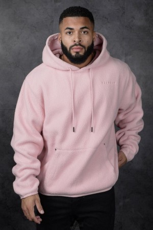 Pánské Svrchní Oblečení YoungLA The Plush Pullovers Růžové | 374569ZJV