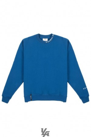 Pánské Svrchní Oblečení YoungLA Trademark Crewnecks Královská Modrá Blankyt | 509467JEP