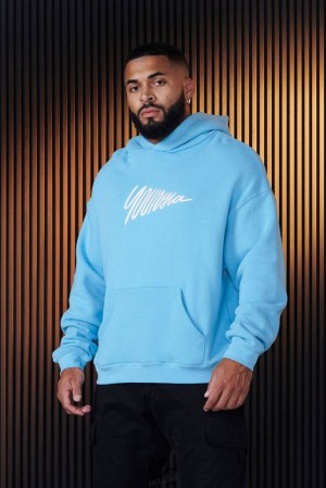 Pánské Svrchní Oblečení YoungLA Wavy Hoodies Červené Blankyt | 149807YOH