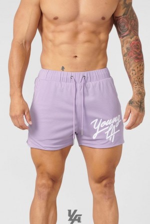 Pánské Tees YoungLA Shorts August 8th Levandule | 742318TEH