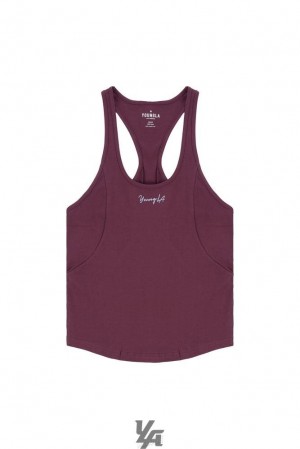 Pánské Tílko YoungLA Aesthetics Stringers Fialové | 073142DLH