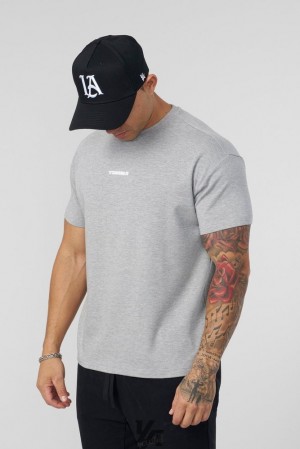 Pánské Topy YoungLA Logo Tees Šedé | 649512DPW